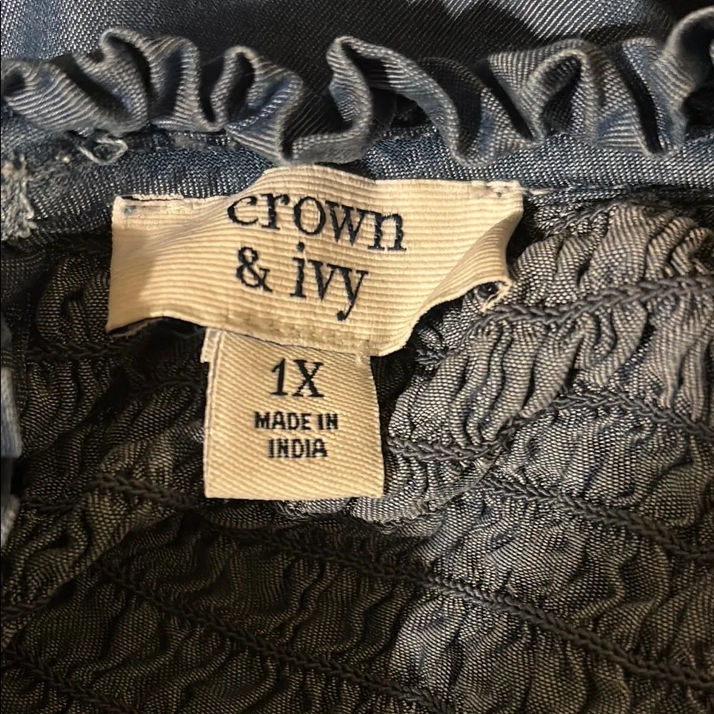 Blue Ruffled Top - Picture 5 of 6